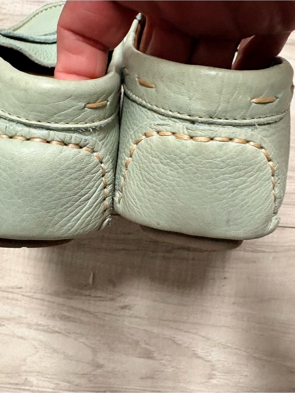 Bass Mint Green Leather Penny Driving Loafers - Women's Slip-On - Picture 8 of 9